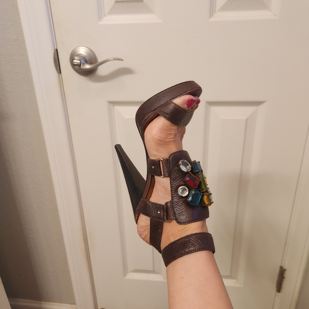 Report signature Dunbarton  jeweled heels size 7 - Picture 12 of 13